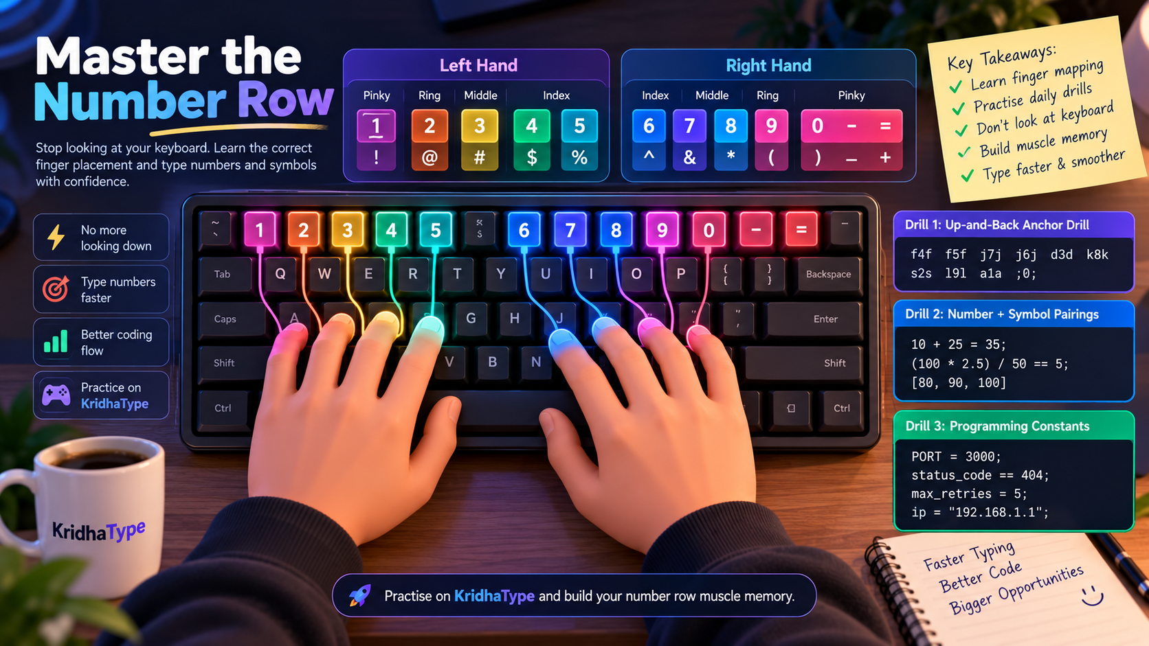 How to Master the Number Row for Faster Typing